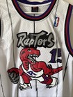 Men   s Vintage Authentic Toronto Raptors Vince Carter  15 Jersey Sz 54 - White