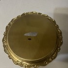 Vintage Modern Brass Solid Brass Hand Polished Round Tray Tarnish Resistant