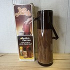 Vintage Aladdin Pump-a-drink Hot cold Drink Woodgrain Pattern New In Box