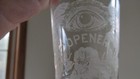 Pre-prohibition Whiskey Shot Glass Etched Eye Opener   Eye-colorado Collection