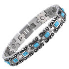 Turquoise Copper Magnetic Bracelet Men Balance Energy Power Arthritis Pain Joy