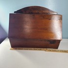Antique Primitive Hanging Barn Wooden Utility Bin Holder Work Station Farmhouse