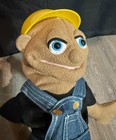 Vintage Melissa   Doug Construction Worker W  Helmet Puppet No Stick Rare