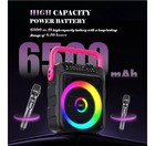 Karaoke Machine  Upgrade Portable Bluetooth Speaker With 2 Wireless Microphon   