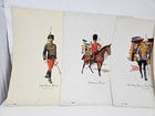 Vintage Dewars White Label Regimental Prints Set Of 8 Unframed Scottish Milita
