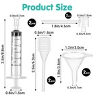 Elevatetech 8 Pcs Perfume Refill Tool Kit  Perfumes Syringe Transparent White 