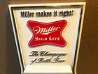 Vintage Miller High Life Beer Bar- Store Calendar Sign Display 13 -new Old Stock