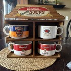 Campbells Historical Labels Collectors Set Of 4-14oz Soup Mugs