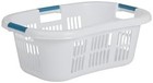 Rubbermaid Large Hip-hugger Laundry Basket hamper  1 5-bushel  White  Stackable