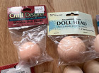 Vintage Doll Making Craft Supply Lot  Darice Fibrecraft Beltree Wood Beads