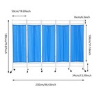 250 180cm Foldable Medical Room Divider W wheels 5-panel Medical Room Divider