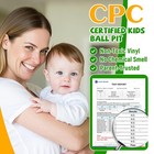 Uhappyee Extra Large Square Foam Ball Pit For Toddler  47  X 47   Black 