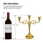 Viscacha 3-candle Metal Candelabra Candlestick Holder For Formal Events  Wedding