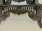 Heavy Vintage Ornate Cast Iron Foot Stool Frame  Decor  Foot Rest 