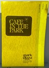 Vintage 1970s Cafe Caf   In The Park Plaza Hotel Restaurant Menu Cleveland Ohio