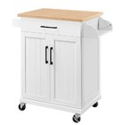Rolling Kitchen Cart Storage Spice Rack Towel Holder Drawer Adjustable Shelf New