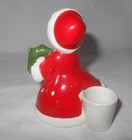 Vintage Lefton Porcelain Angel Candle Holder  Wreath W  Sticker Japan- X-ar6854