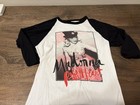 Madonna Rebel Heart Graphic Raglan T-shirt White black 3 4 Sleeve