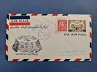 Canada 1933 Ffc London Topeka First Flight Air Mail Cover C9
