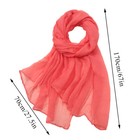 High Quality Plain Chiffon Hijab Scarf Shawl Wrap Soft Georgette Dubai Elegant