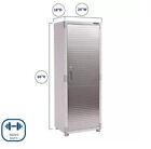 Seville Classics Ultrahd Locker Cabinet  24  W X 18  D X 66  H  Granite Gray
