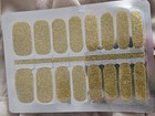 Nail Polish Strips - Gold Glitter - Free Shipping - Color Crush - New 
