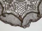 Antique French Netting Lace Doily 61x59cm 