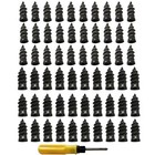 61x Car Tubeless Vacuum Tyre Puncture Repair Kit Screw Nails Tire Patch Plug Fix