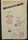 1940s Butterick Pattern 3198 Baby Girls Pleated Dress pantie  Sz 6 Mos   Ff 