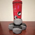 Target Juggling Balls Set Of 4 Black gray W  Red Tin Storage Canister