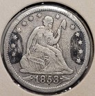 1853 Seated Liberty Quarter Silver Love Token