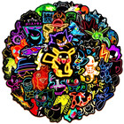Pokemon Stickers 50 Pack Waterproof Decal Sticker Set Bright Neon - Us Seller