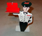 Vintage Coca Cola 12  Metal Business Card Holder Coke  Soda  Gasoline   Oil Sign