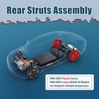 Pair Rear Struts For 2002 2003 Toyota Camry Lexus Es300w coil Spring Assembly