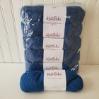 Knit Picks Lot Of 6 Wool Of The Andes Bulky Yarn Bluebird Discontinued Crochet