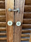 26 1 4  Tall X 27  Wide Wood Interior Louver Plantation Window Shutters Vtg