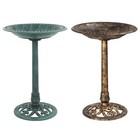 28  Outdoor Garden Decor Vintage Birdbath Height Pedestal Bird Bath 2 Colors