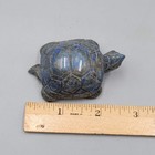 Blue Stone Carved Turtle Figurine Animal Carving Tortoise 2 5 In