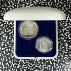 1990 Israel 2x Coin Proof Set Lot b3002 Silver  With Case   Coa