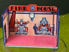 Marx Tin Home Town Fire House No  186 With Box - 1920 30 s