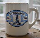 Vintage Boston   Maine Railroad Rail Bus Ceramic Coffee Mug