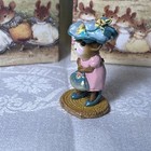 Wee Forest Folk M-292 Just Like Mommy Easter Edition Pink Dress Blue Hat