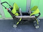 Foundations Gaggle Compass Trio Triple 3 Seat Stroller  Reclining Seats  Green