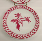 Ballard Winchester Salad Plates Pink And White Floral Pattern Set Of 2