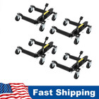 4pcs 1500 Lbs Car Wheel Dolly With Hydraulic Tire Jack For Vehicle Positioning