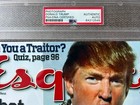 Donald Trump Autographed 8x10 Photo Of Cover Of Esquire Magazine 8 2004 Psa Coa