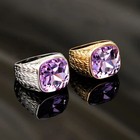 Red Green Yellow Cz Ring Stainless Steel Men Women Vintage Luxury Gold Rings