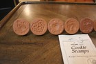 7 Fox Run Craftsmen Christmas Cookie Press Stamp Sunflower Rabbit Cat Terracotta