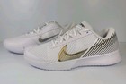 New Nike Men   s Zoom Vapor Pro 2 Hc Wimbledon Tennis Shoes White gold Size 11 5