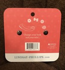 New Lindsay Phillips Phoebe Shoe Snaps Charms Black   White Rhinestones Stones